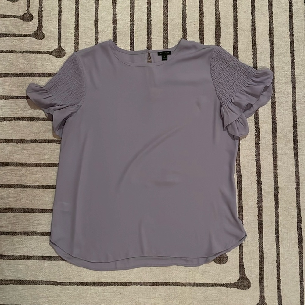 Lavender blouse from Ann Taylor